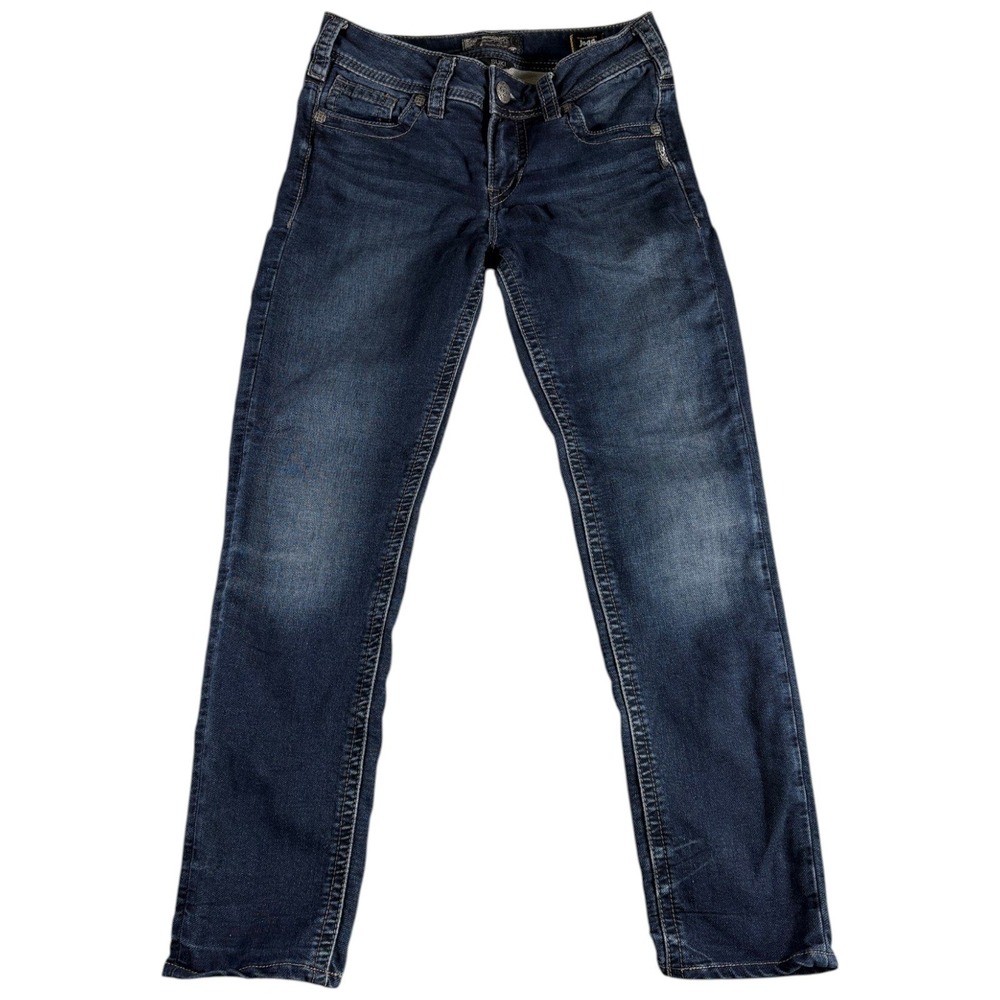 Silver Jeans Co. Suki Mid Skinny Womens 29x31 Blue Midrise Stretch Western Y2K